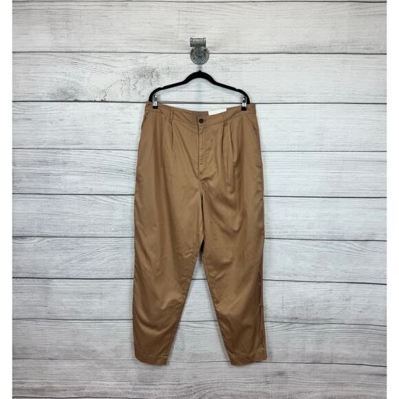 A New Approach Plus Size Tan Highest Rise Tapered Leg Pants Size 18 - Picture 1 of 8